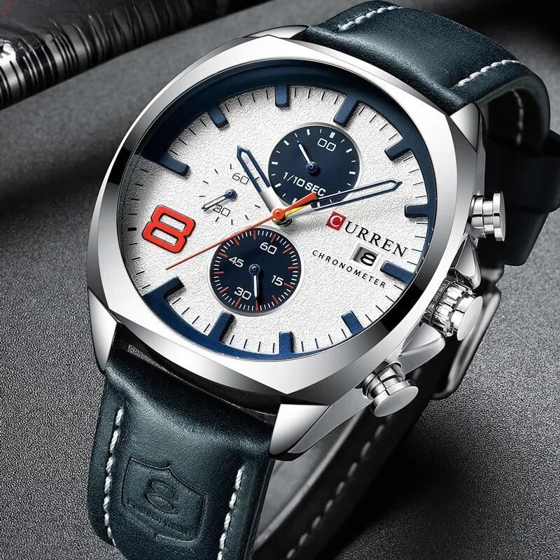 Oliver™ | Vandtæt chronograph sportsur med militærdesign