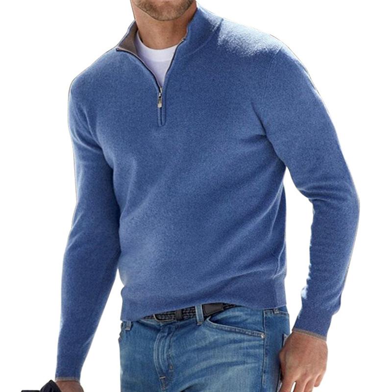 Patrick | Premium Kvalitets Sweater med Kvart Lynlås