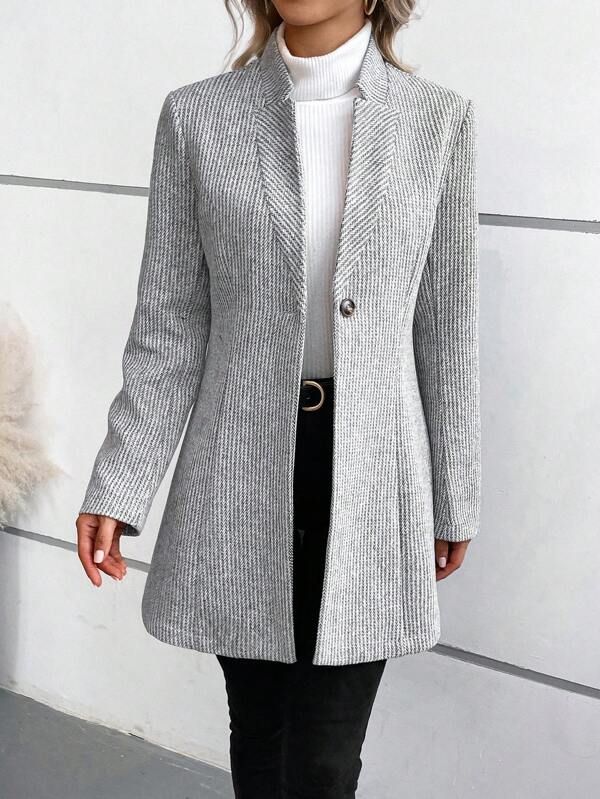 Iben | Klassisk Stribet Blazer
