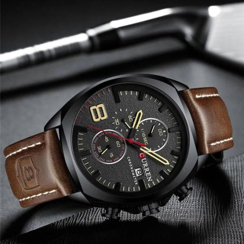 Oliver™ | Vandtæt chronograph sportsur med militærdesign