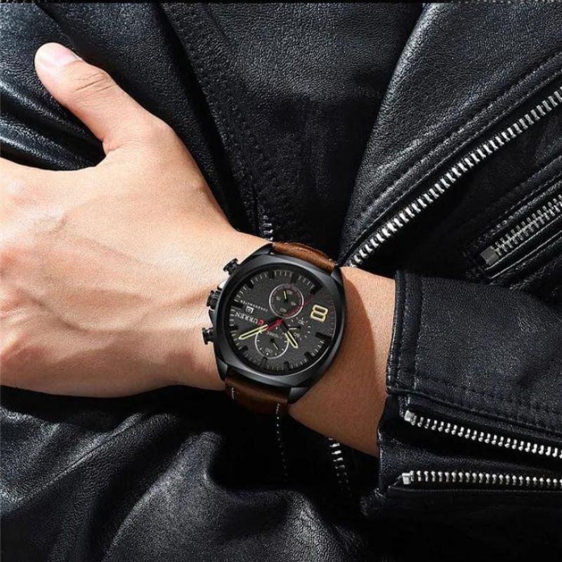 Oliver™ | Vandtæt chronograph sportsur med militærdesign