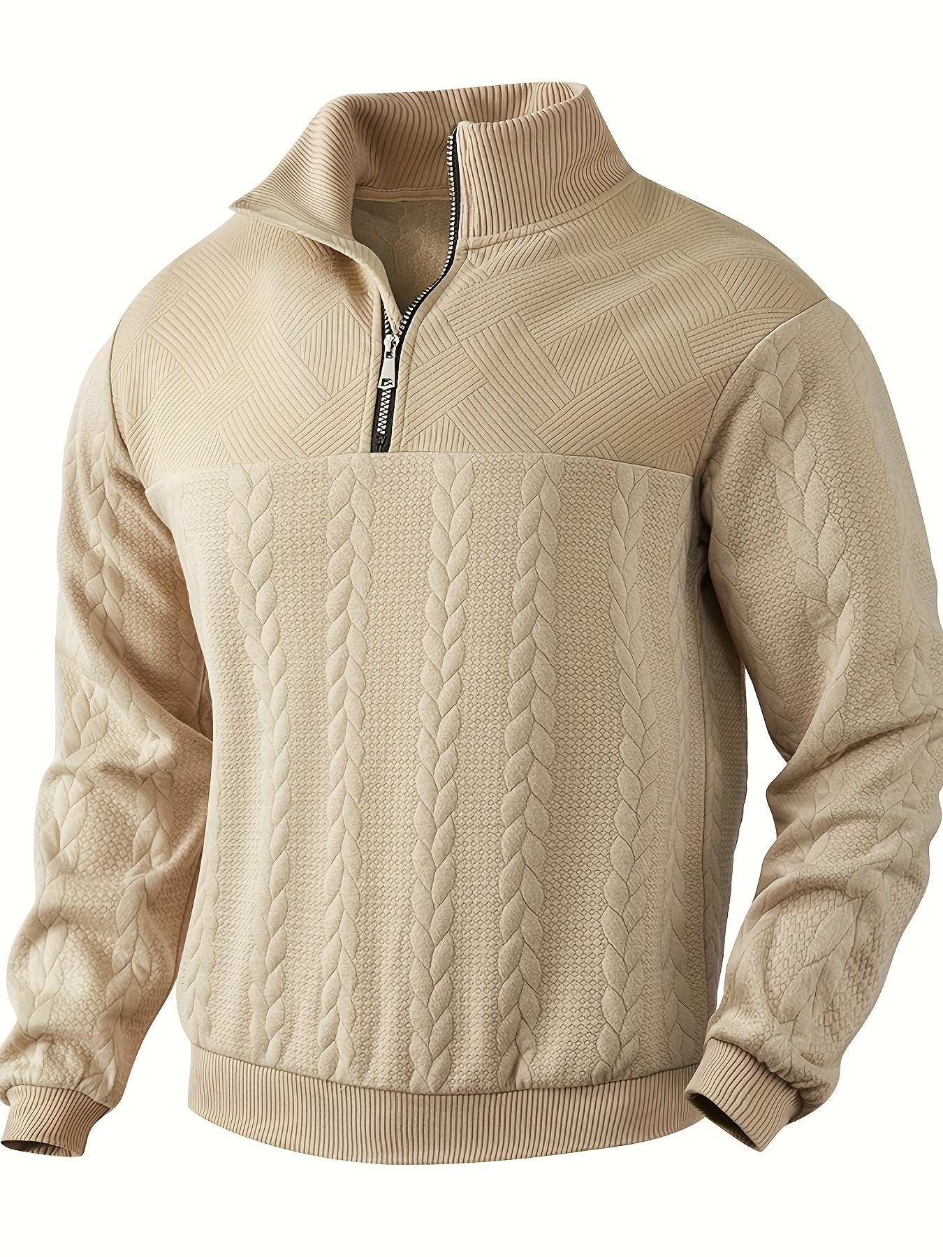 Asger – Vintage herresweater med lynlås