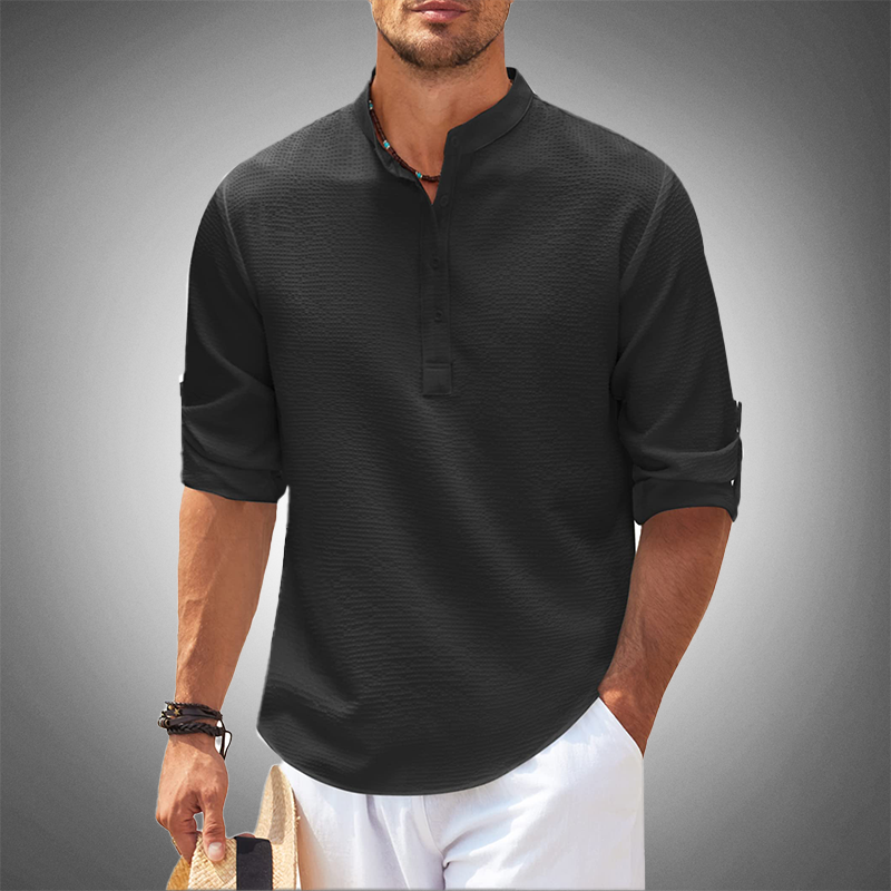 Steffen | Stilfuld Henley Skjorte