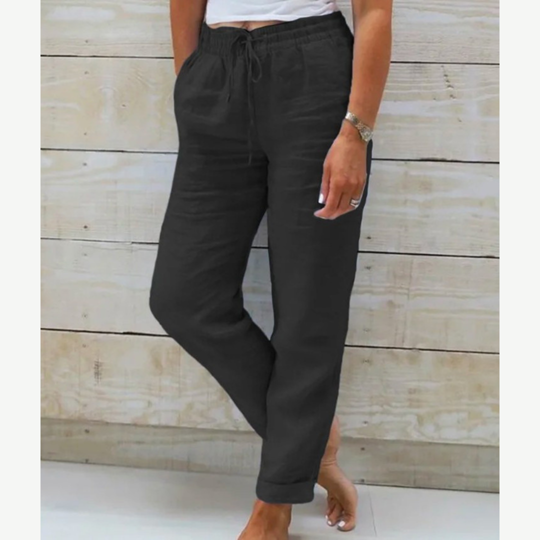 Eleonor | Premium Åndbare Linned Stretch Bukser