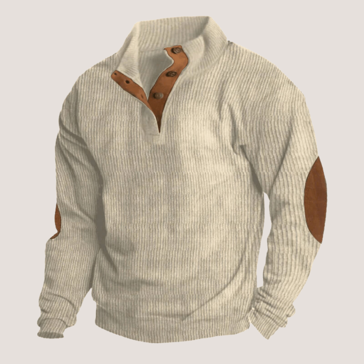 Viktor™ - Fløjlssweatshirt med krave