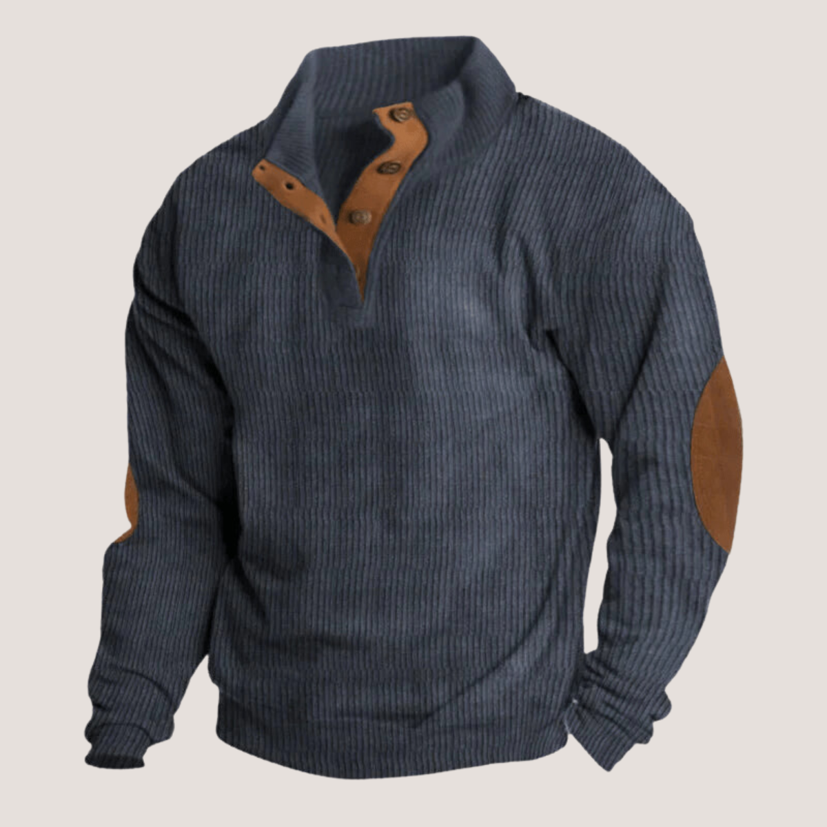 Viktor™ - Fløjlssweatshirt med krave