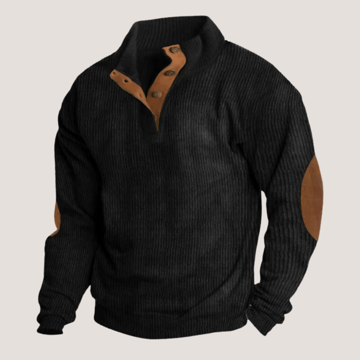 Viktor™ - Fløjlssweatshirt med krave