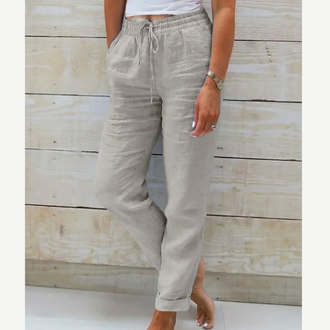 Eleonor | Premium Åndbare Linned Stretch Bukser