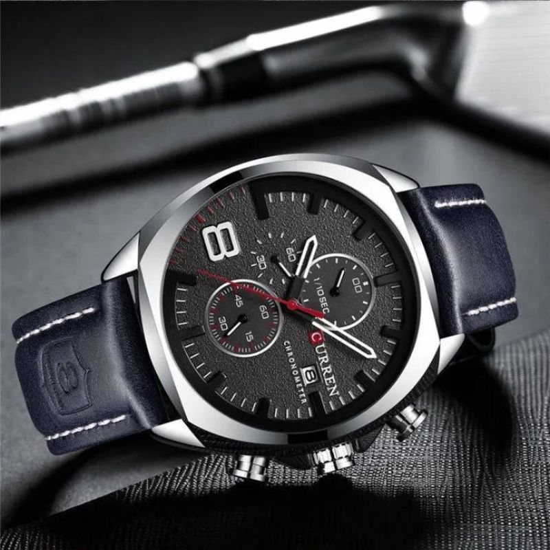 Oliver™ | Vandtæt chronograph sportsur med militærdesign