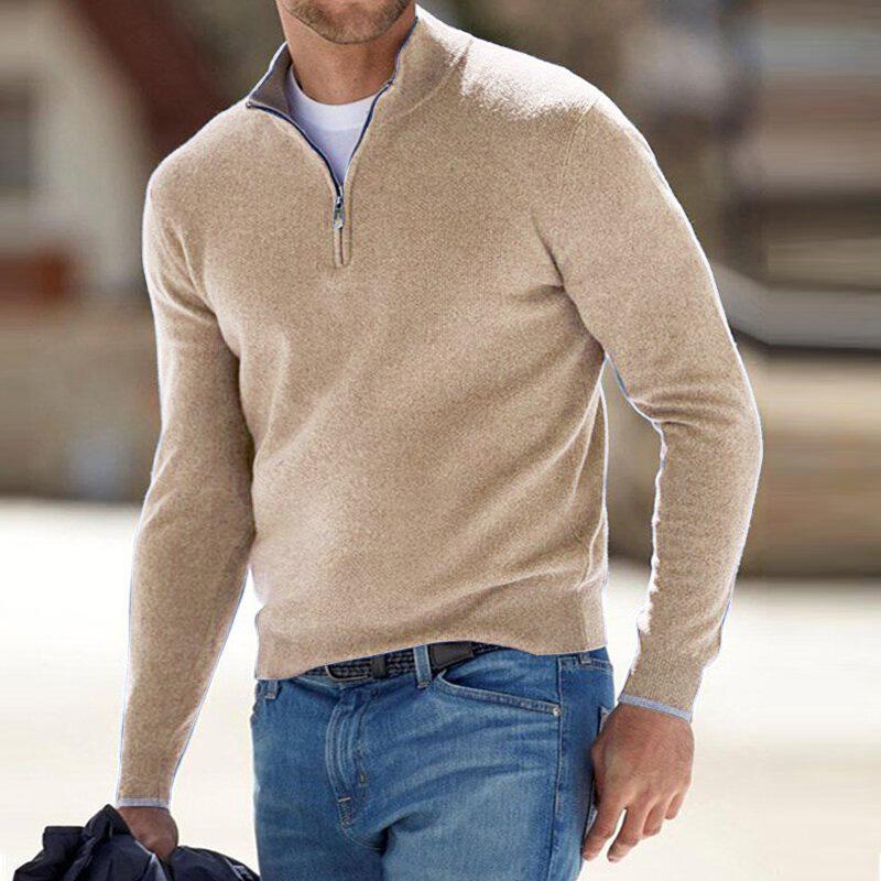 Patrick | Premium Kvalitets Sweater med Kvart Lynlås