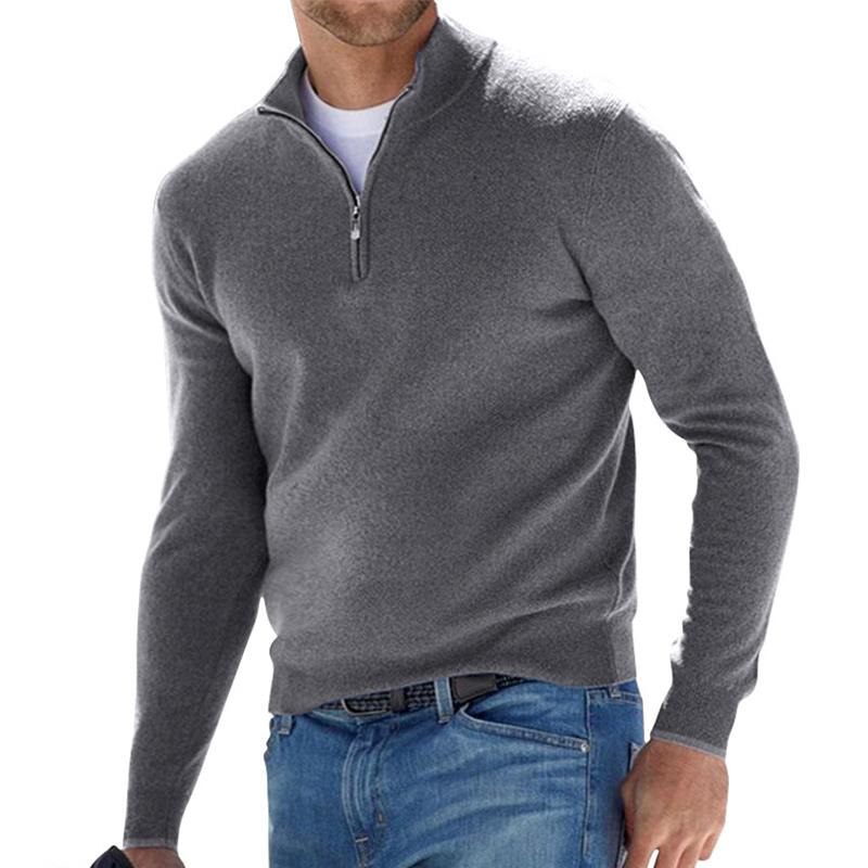 Patrick | Premium Kvalitets Sweater med Kvart Lynlås