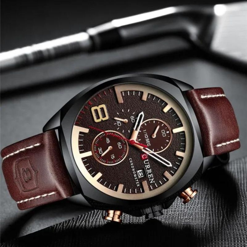 Oliver™ | Vandtæt chronograph sportsur med militærdesign