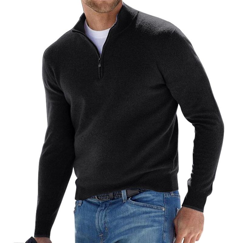 Patrick | Premium Kvalitets Sweater med Kvart Lynlås