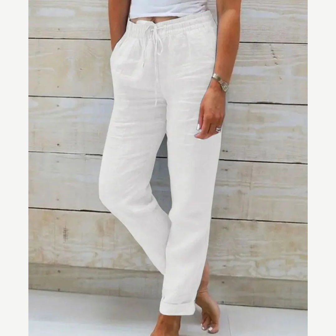 Eleonor | Premium Åndbare Linned Stretch Bukser