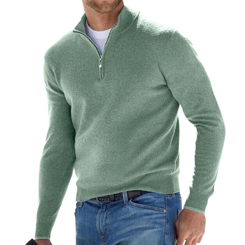 Patrick | Premium Kvalitets Sweater med Kvart Lynlås