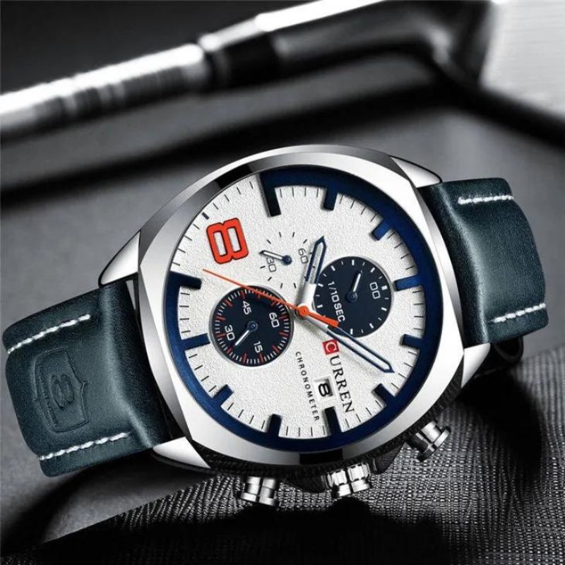 Oliver™ | Vandtæt chronograph sportsur med militærdesign