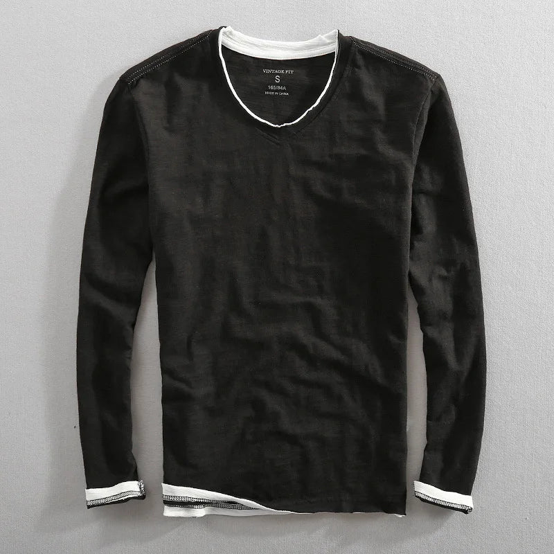 Theodore | Vintage-inspireret Langærmet T-Shirt