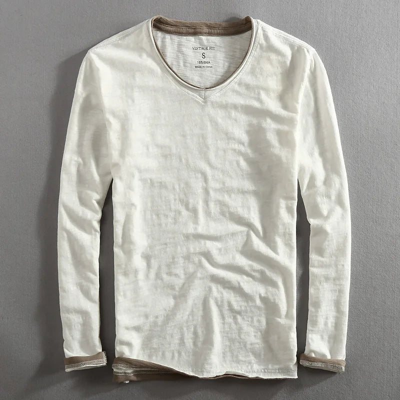 Theodore | Vintage-inspireret Langærmet T-Shirt