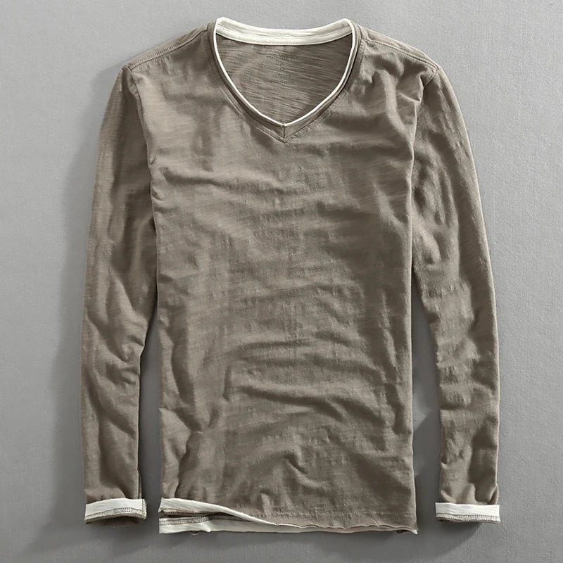 Theodore | Vintage-inspireret Langærmet T-Shirt