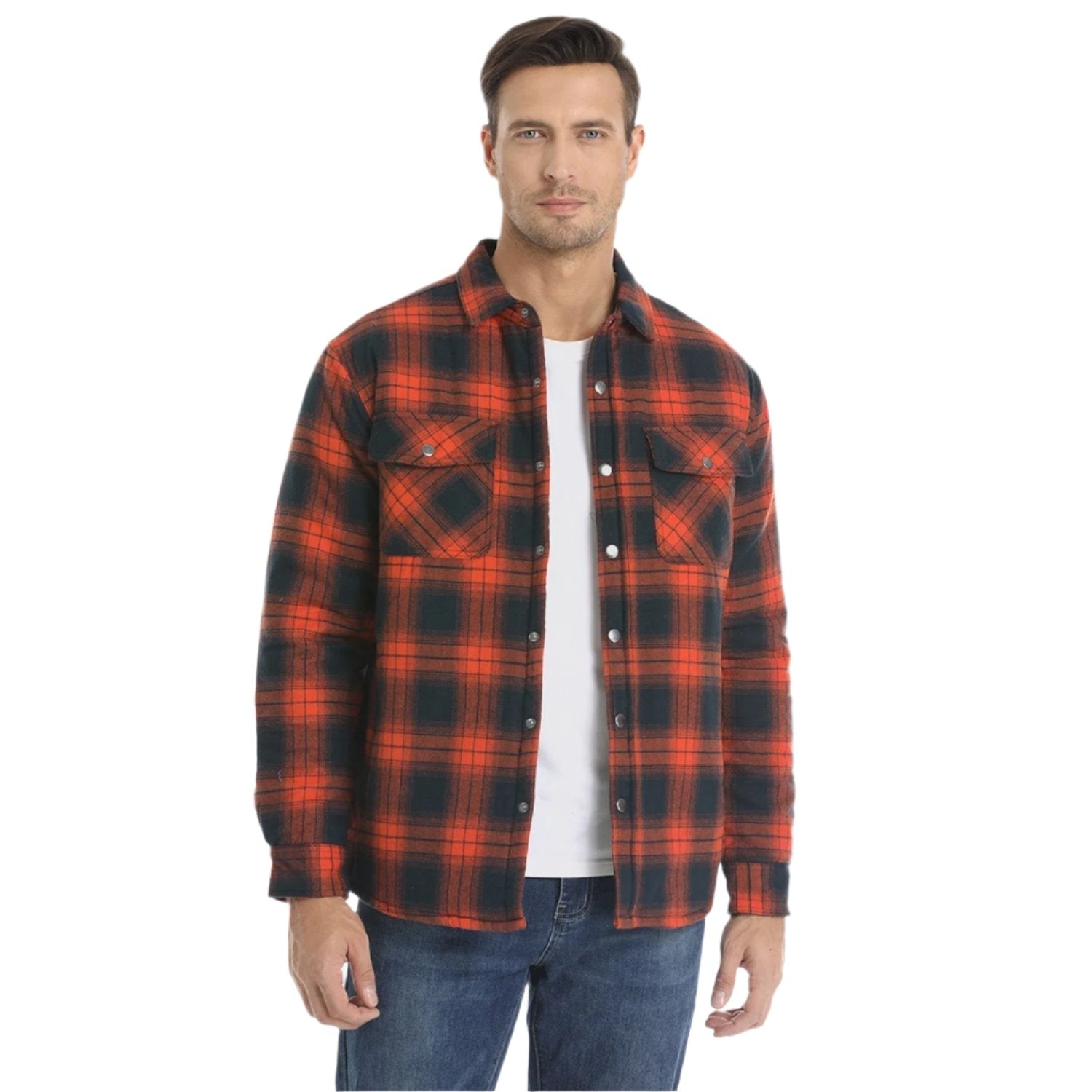 Elliot | Stilfuld Tartan Flannel Skjortejakke