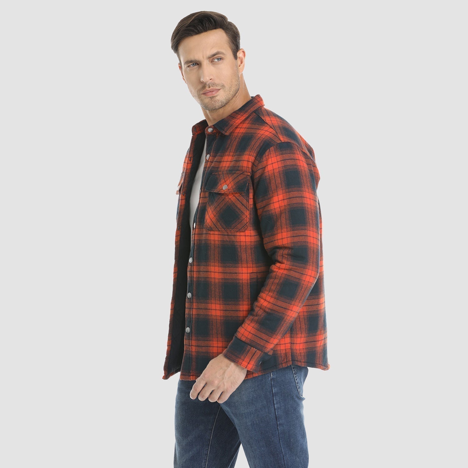 Elliot | Stilfuld Tartan Flannel Skjortejakke