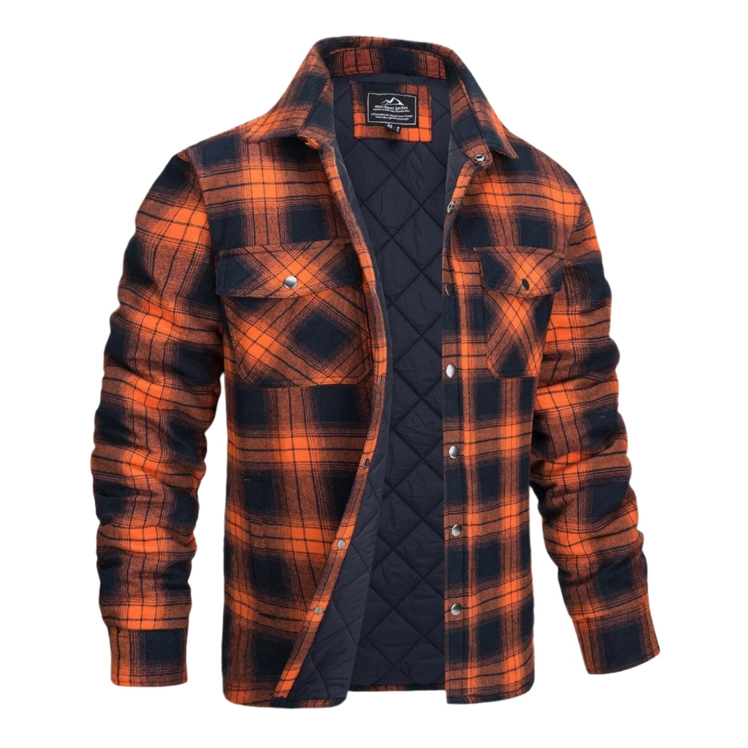 Elliot | Stilfuld Tartan Flannel Skjortejakke