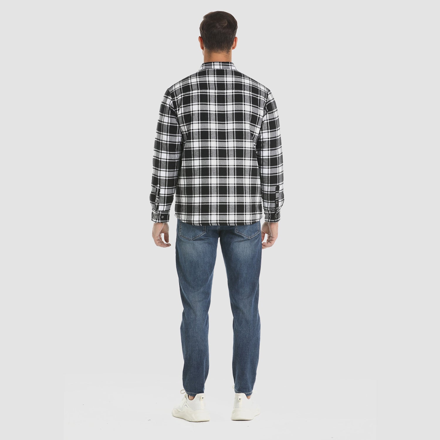 Elliot | Stilfuld Tartan Flannel Skjortejakke