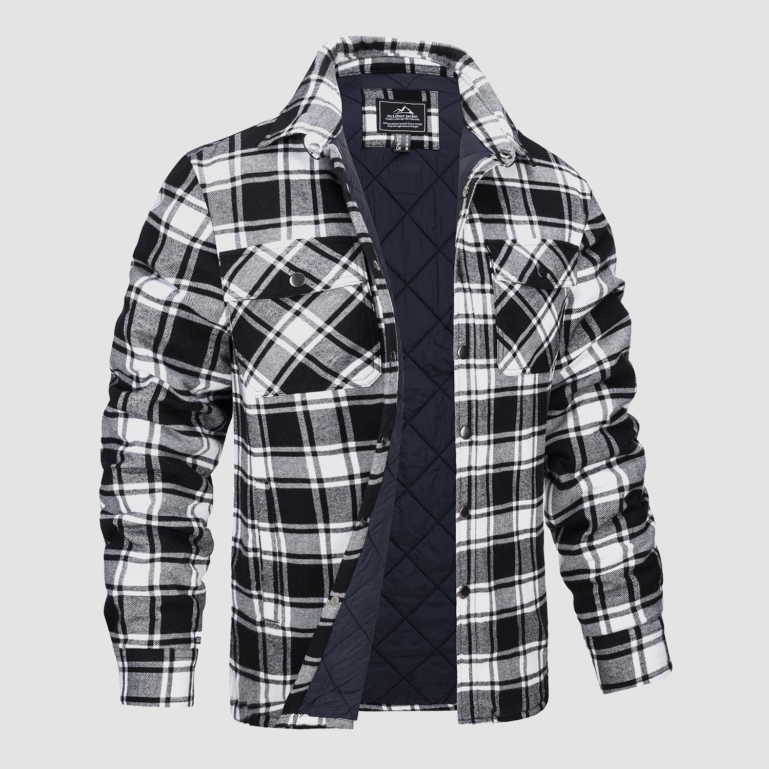 Elliot | Stilfuld Tartan Flannel Skjortejakke
