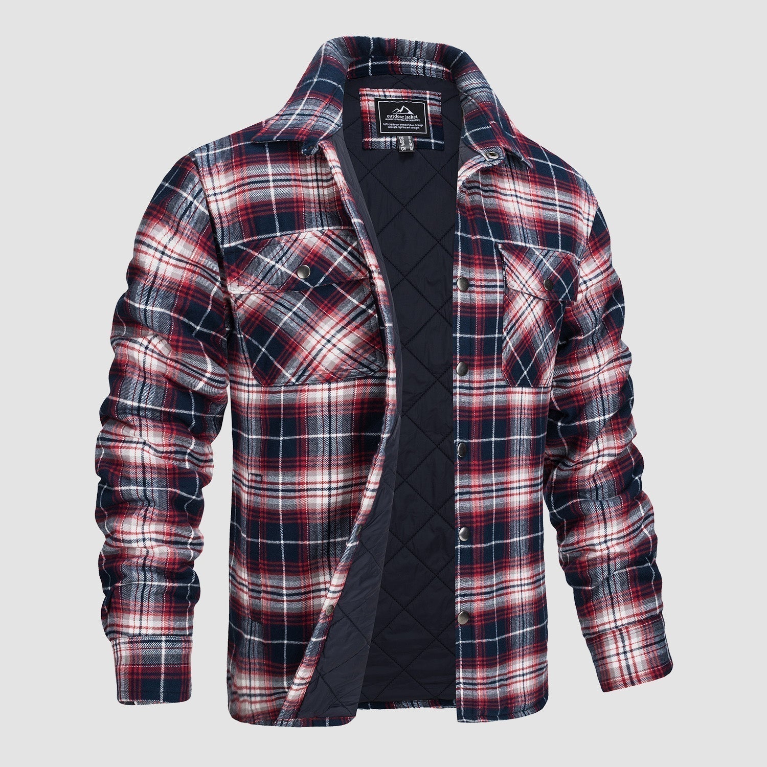 Elliot | Stilfuld Tartan Flannel Skjortejakke