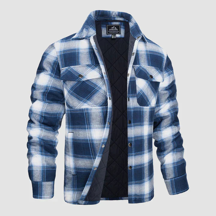 Elliot | Stilfuld Tartan Flannel Skjortejakke
