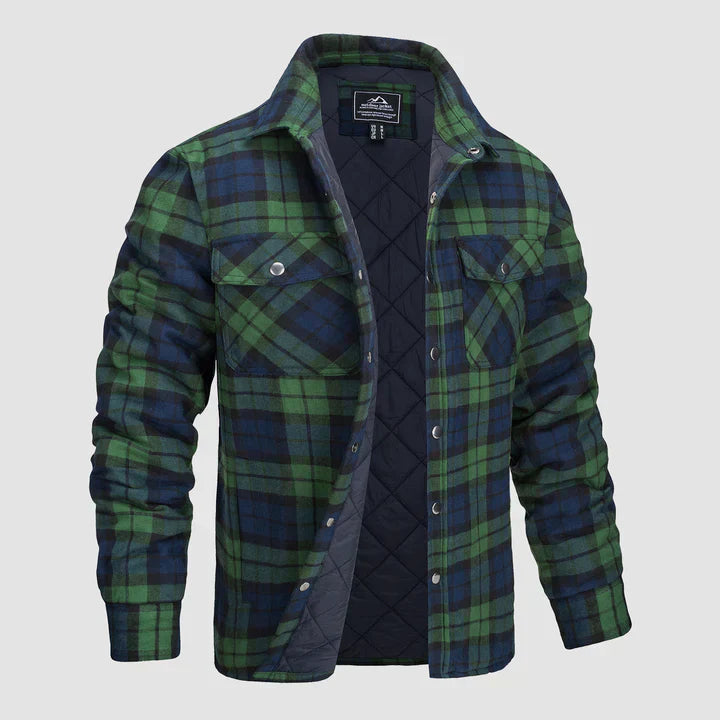 Elliot | Stilfuld Tartan Flannel Skjortejakke