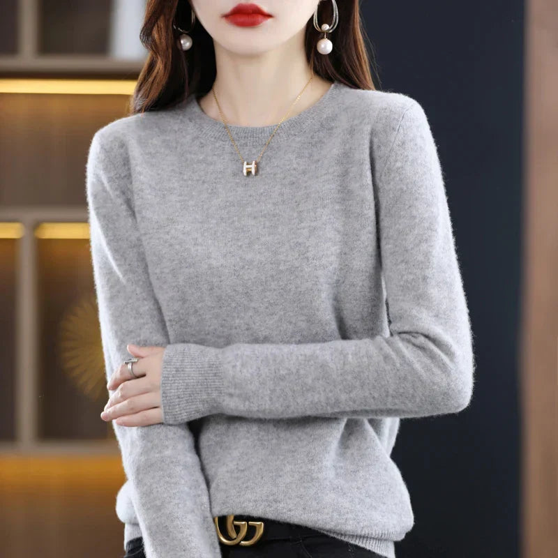 Gitte™ | Stilfuld Blød Lyserød Sweater
