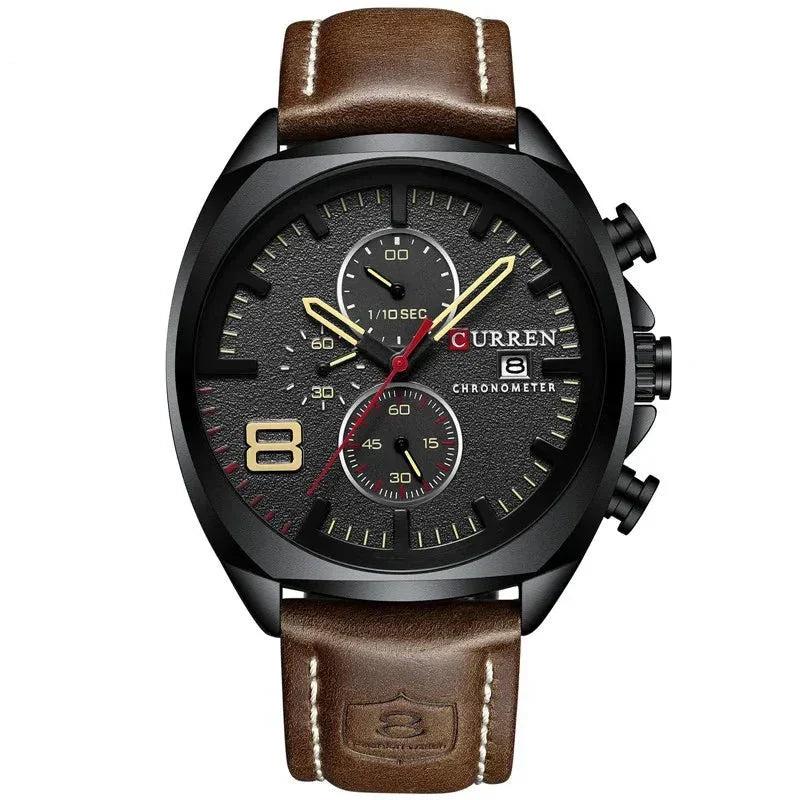 Oliver™ | Vandtæt chronograph sportsur med militærdesign