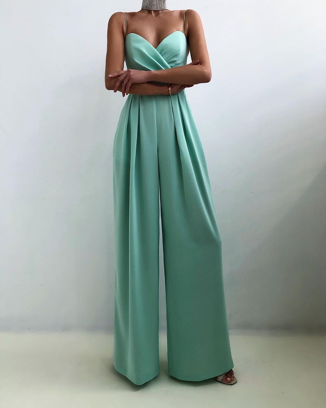 Line | Chic Spaghettistrop Wide-Leg Buksedragt