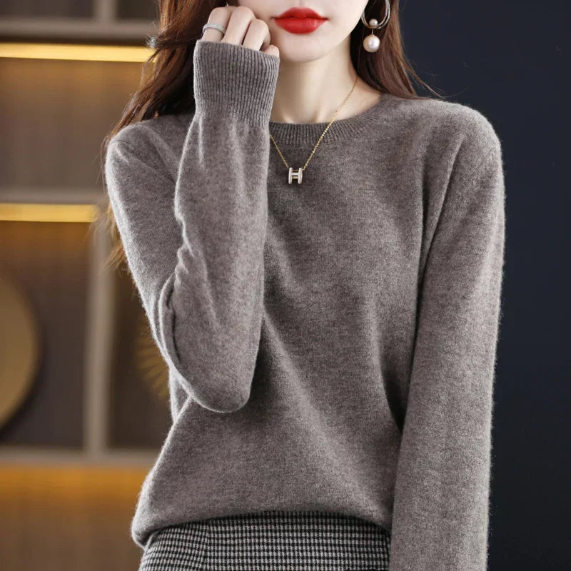 Gitte™ | Stilfuld Blød Lyserød Sweater