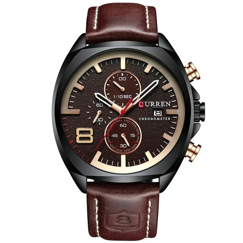 Oliver™ | Vandtæt chronograph sportsur med militærdesign