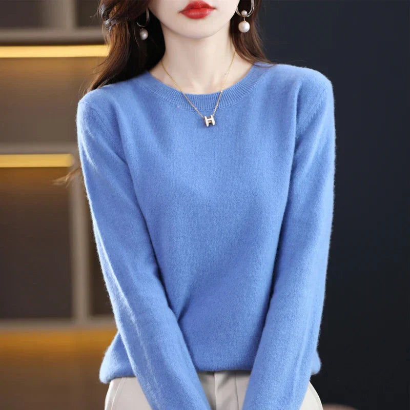 Gitte™ | Stilfuld Blød Lyserød Sweater