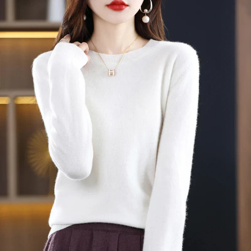 Gitte™ | Stilfuld Blød Lyserød Sweater