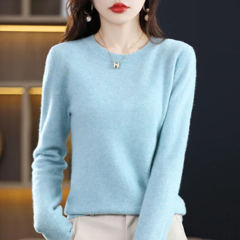 Gitte™ | Stilfuld Blød Lyserød Sweater