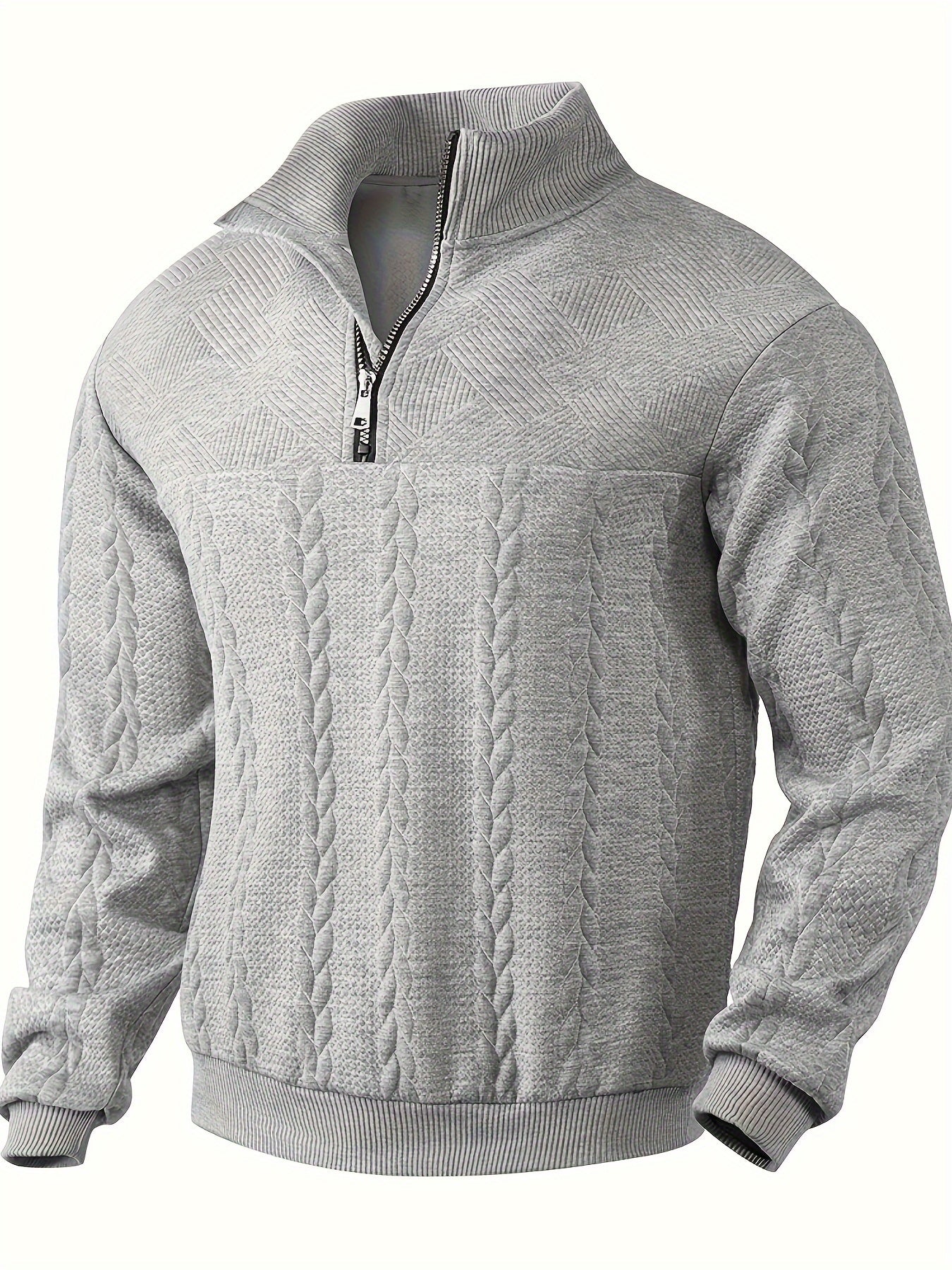 Asger – Vintage herresweater med lynlås