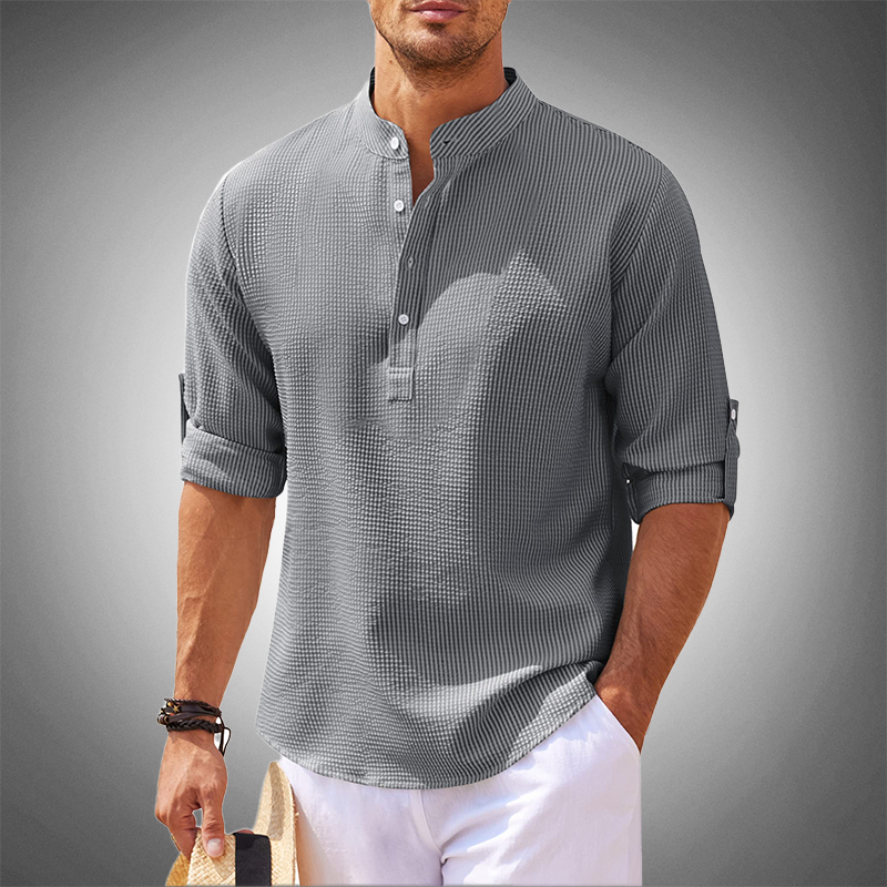 Steffen | Stilfuld Henley Skjorte