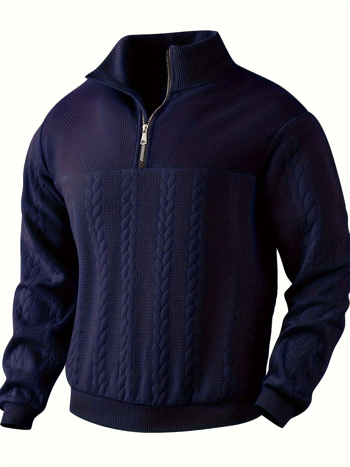 Asger – Vintage herresweater med lynlås