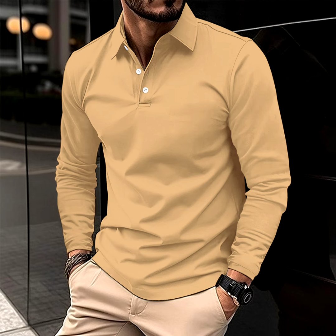 Friedrich™ | Stilfuld Casual Langærmet Polo