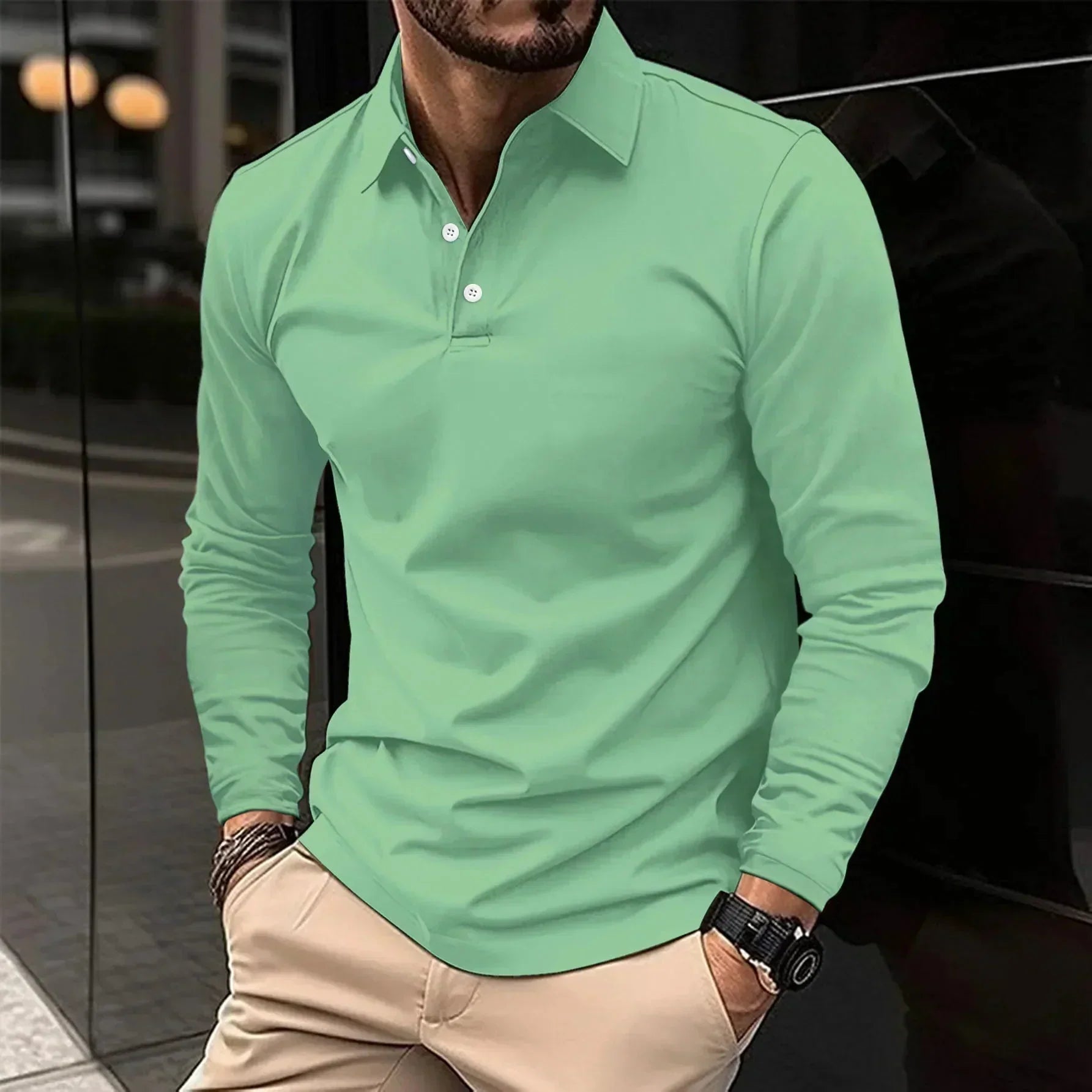 Friedrich™ | Stilfuld Casual Langærmet Polo