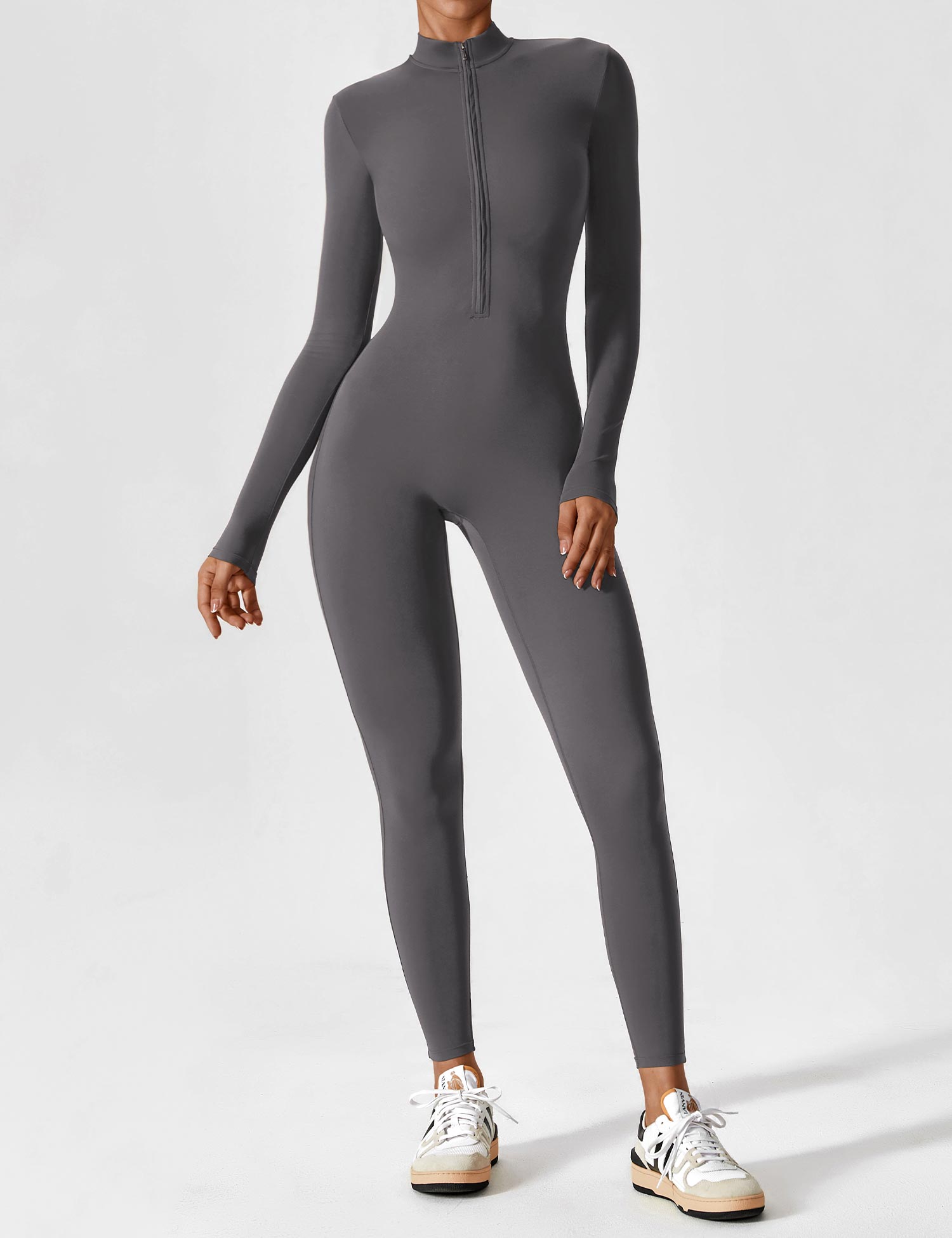 Helga | Stilfuld Premium Zip-Up Bodysuit
